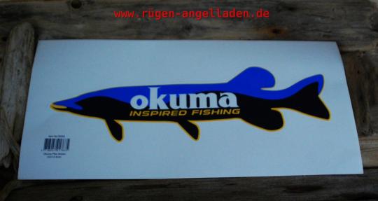 Aufkleber - Angelaufkleber - Fishing - Sticker - Angel Aufkleber Angler - Fisch -  - Okuma - Fisch -  42cm x 12cm 
