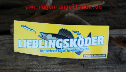 Aufkleber - Angelaufkleber - Fishing - Sticker - Angel Aufkleber Angler - Fisch - - Lieblingsköder - 15cm x 5cm 