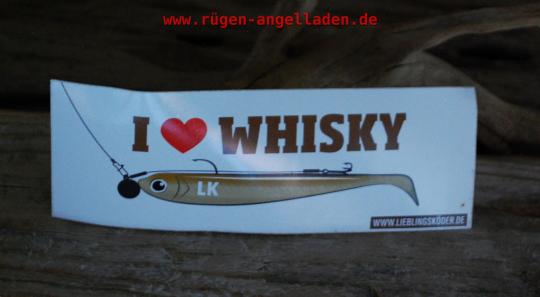 Aufkleber - Angelaufkleber - Fishing - Sticker - Angel Aufkleber Angler - Fisch - - Lieblingsköder - Whisky  - 15cm x 5cm 