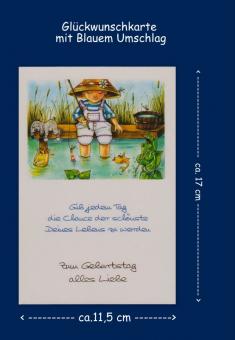 Glückwunschkarten für Angler Glückwunschkarte für Angler - Lustige Karten - Happy Birthday  - Geburtstagskarten - Maritim - Sprüche 