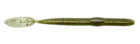 Delalande Long Bass Worm 18cm Green Watermelon -  Ostsee Bayern Schweden Dänemark Norwegen Island Frankreich - Dorsch Köhler Pollak Zander Barsch Hecht 