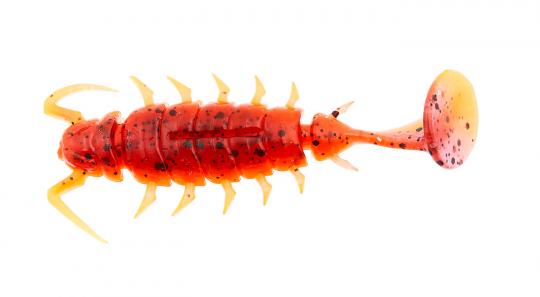 Lucky John Alien Bug - ca 3cm - Farbe: Red Fire Tiger - Barsch Forellen - Bäche Seen  Flüsse - Bayern Schweiz Östereich Frankreich Portugal Italien 