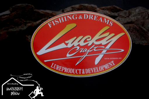 Aufkleber - Angelaufkleber - Fishing - Sticker - Angel Aufkleber Angler - Fisch - Lucky Craft - 14,5cm x 9,5cm 