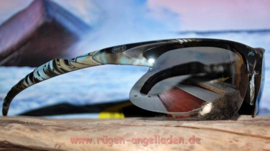 WFT Polbrille - Camouflage I - Sport Freizeit Outdoor - wichtiges Utensil beim angeln - inklusive Hardcase Reinigungstuch Brillenband 