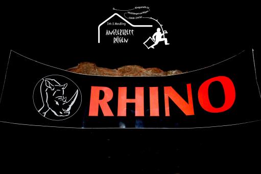 Aufkleber - Angelaufkleber - Fishing - Sticker - Angel Aufkleber Angler - Fisch - Rhino 42cm x 10cm 