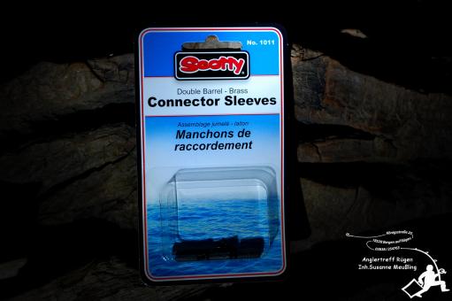 Scotty Connector Sleeves  NO. 1011- 10 Doppel schwarzen Messinghülsen 